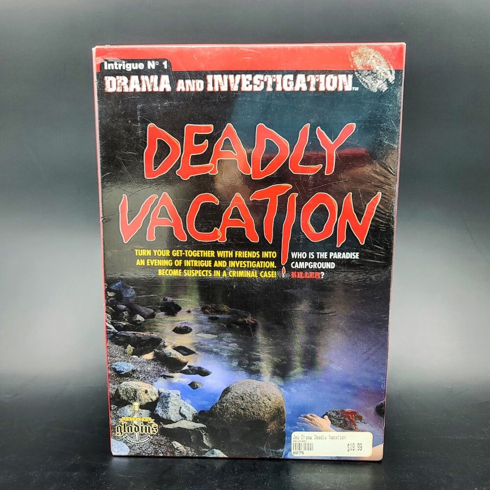 Deadly Vacation Suspense Party Game Drama & Investigation - New, Sealed